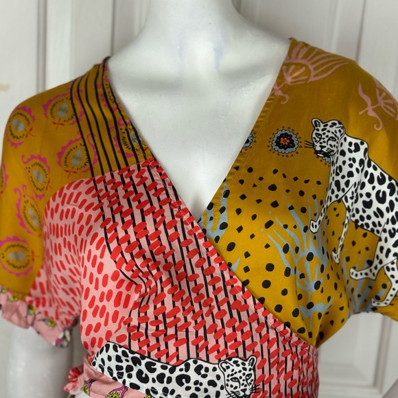 AshA eleven colorful ruffle sleeves jumper Size Medium. D27 - Picture 7 of 17